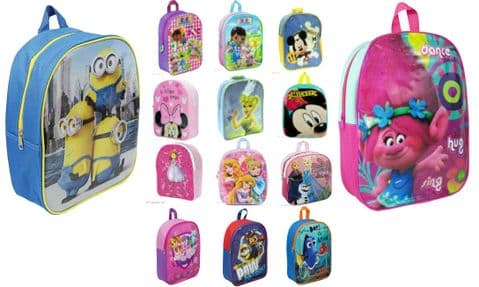 Childrens Backpack Bag Tv Character Rucksacks Shoulder School Official Licenced