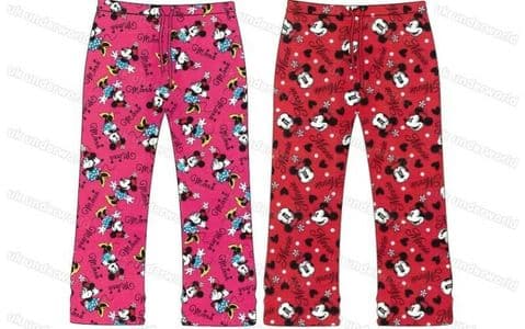 Disney Lounge Pants Girls Character Pyjama Bottoms Childrens Cotton Pyjamas Pjs