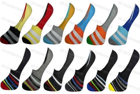 Invisible Trainer Socks 6 Pairs Mens Ladies Shoe Liners No Show Footsies