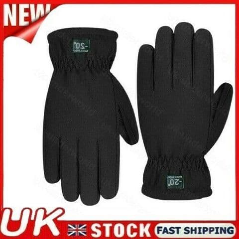 Kids Ski Gloves Boys Girls Waterproof Insulated Glove Winter Warm Mitts Black