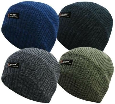 Mens Adults R40 Advanced Thermal Insulated Fully Fleece Lined Winter Beanie Hat