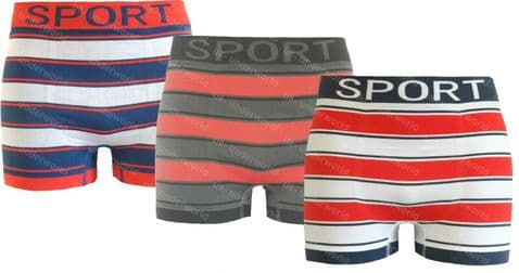 Mens Boxer Shorts 3 Pairs Adults Seamless Trunks Briefs Designer Underwear