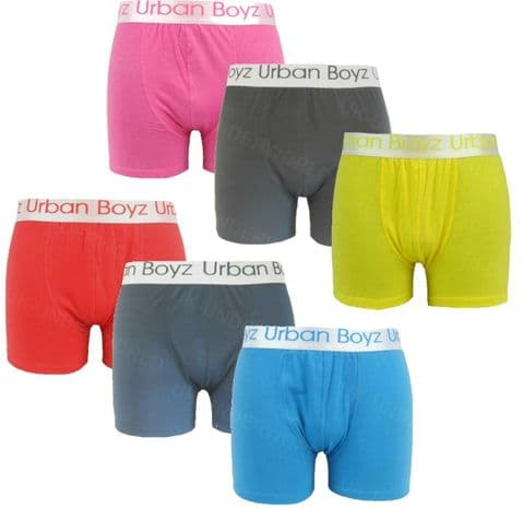 Mens Boxer Shorts Urban Boyz Trunks Briefs Adults Underwear Designer 3 Pairs