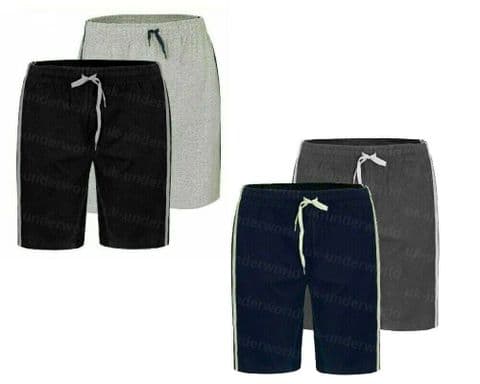 Mens Loungewear Pyjamas 2 Pack Shorts Adults PJ'S Pyjama Bottoms Pants Nightwear