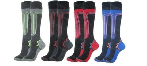 Mens Ski Socks Thermal Padding Long Hose Walking Hiking Cycling Work Boots 6-11