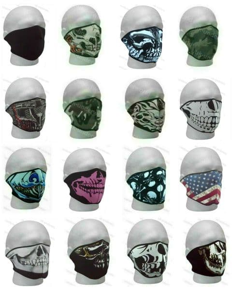 Motorbike Mask Neoprene Half Face Motorcycle Ski Quad Bike Airsoft Protection