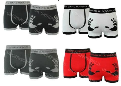 Pk Of 3 Pairs Mens Boxer Shorts Seamless Trunks Briefs Adults Underwear Designer