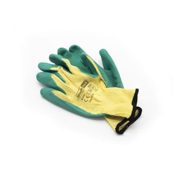 Protective Safety Gloves Medium Weight Latex Coated EN388 2121 EN420 - Large