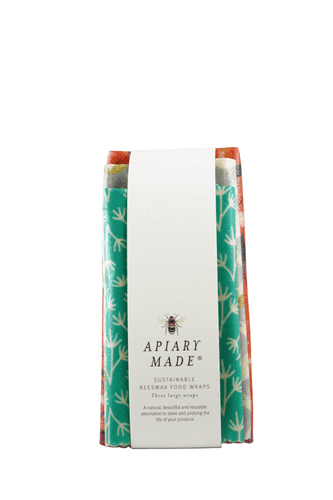 APIARY MADE 3 LARGE BEESWAX WRAP PACK