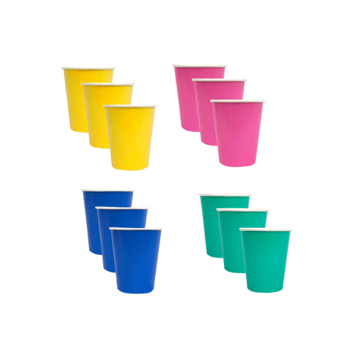 RAINBOW BRIGHTS PAPER CUPS 12 PACK
