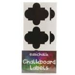 12 Large Art Deco Chalkboard Labels