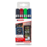 Basic Colours Set of 4 Edding 4095 2-3mm Chalk Markers