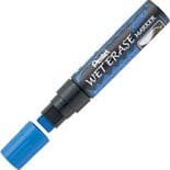 Blue Pentel Jumbo Tip 10mm-15mm Wet Erase Liquid Chalk Marker Pen SMW56