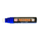 Blue Zig Posterman Wet Wipe Liquid Chalk Marker Broad 15mm Nib