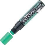 Green Pentel Jumbo Tip 10mm-15mm Wet Erase Liquid Chalk Marker Pen SMW56