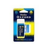 Helix Oxford Clash Blue Yellow Eraser and Pencil sharpener