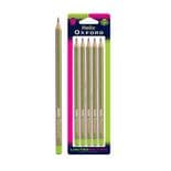 Helix Oxford Clash Pencils Pack of 5 Pink Green