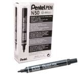 Pentel N50 Black Permanent Marker Pack Of 12