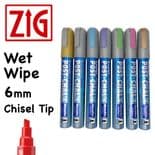 Zig Postchalk PMA-570 Wet Wipe Metallic Chalk Markers