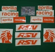 APRILIA RSV Decal/ Sticker Pack -
