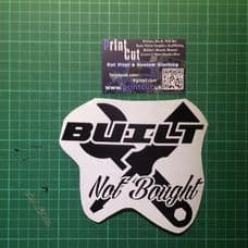 Built Not Bought decal style 4