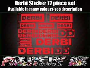 Derbi asorted size STICKERS/DECALS