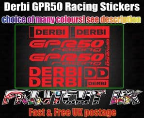 Derbi GPR 50 Racing STICKERS/DECALS