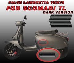 False GP vent Decals / Stickers for Scomadi TL DARK version Turismo Leggera