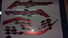 Gilera Runner 50 & 125 new shape sticker set, RED SOUL (black soul, white soul REP) SP /ST