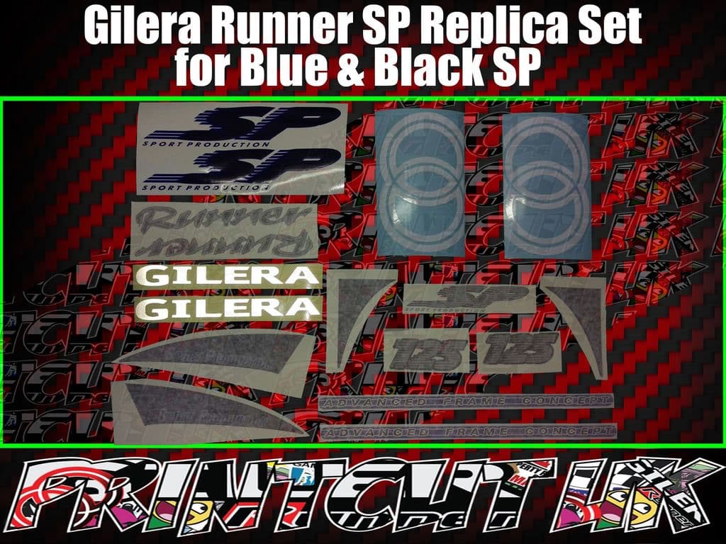 Gilera Runner 7 Stickers POGGIALI FX FXR SP VX VXR ST 50 70 125 172 180 Malossi 