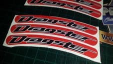 Italjet Dragster Rim tape Wheel stickers EXCLUSIVE 50 70 125 172 180 183 Style C