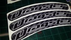 Italjet Dragster Rim tape Wheel stickers EXCLUSIVE 50 70 125 172 180 183 Style F