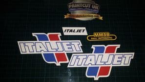 Italjet Vintage sticker kit m5 mm5 mm5b 80s scrambler mini bike restoration