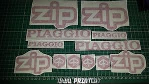 Piaggio ZIP Decals / Sticker Set