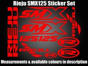 Rieju SMX 125 Decals stickers Custom Set SMX125 MRT
