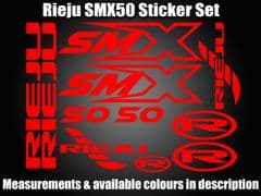 Rieju SMX 50 Decals stickers Custom Set SMX50 MRT