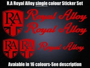 Royal Alloy R.A Stickers Decals GT125 GT200 GP125 GP200