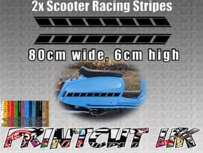 Scooter Racing Stripes Stickers for Scomadi, Vespa, Lambretta, LML, Royalloy, F