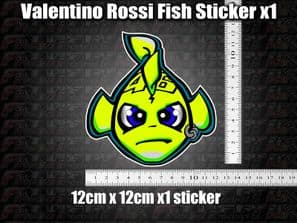 Valentino Rossi Fish Decal Sticker x1 helmet bike car scooter laptop 46 agv GP