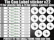 WHITE WIDOW Cali Tin Label Stickers Marijuana weed RX Medical Cannabis PRESSITIN