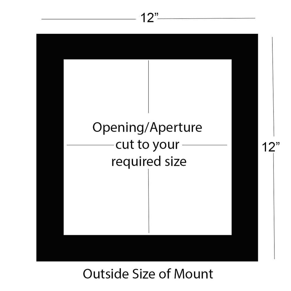 12" x 12" External Size Mount - Square