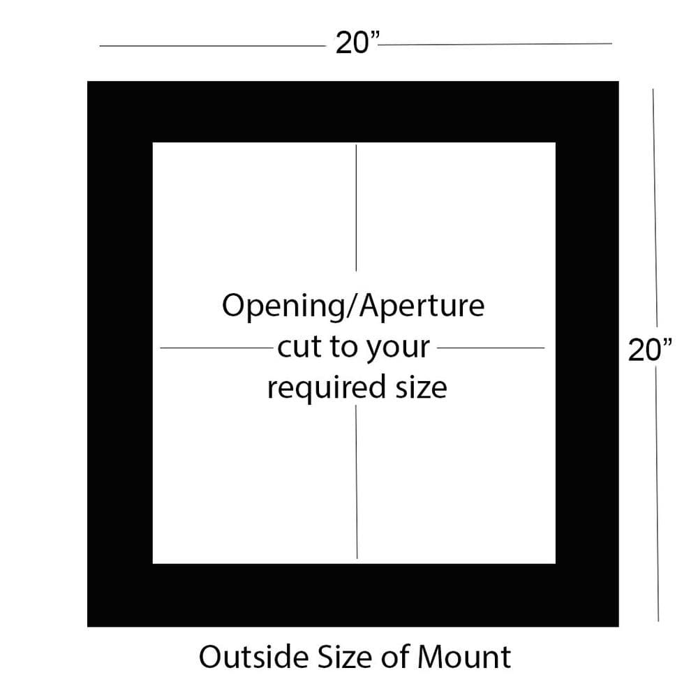 20" x 20" External Size Mount - Square