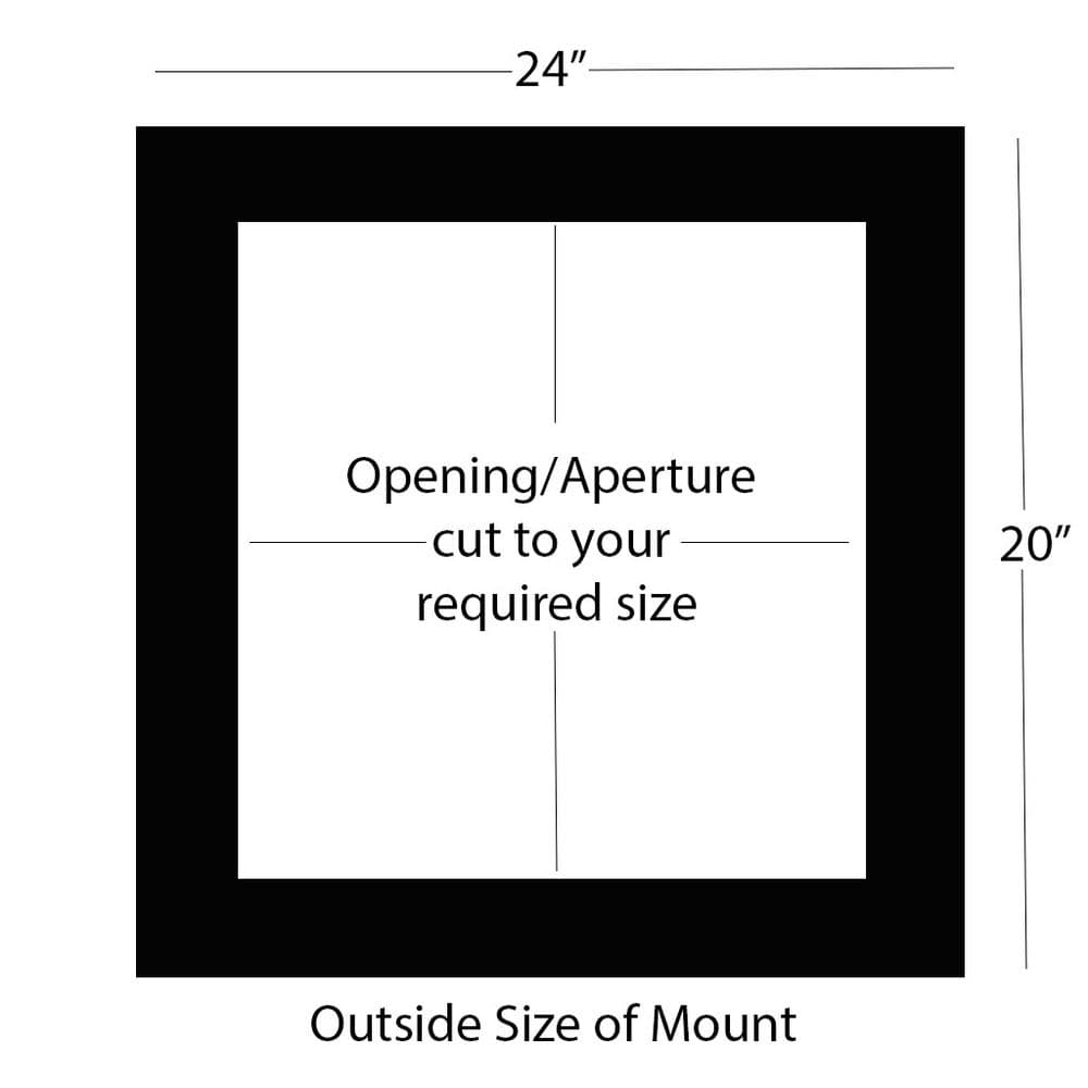 24" x 20" External Size Mount