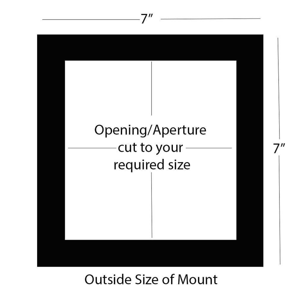 7" x 7" External Size Mount - Square