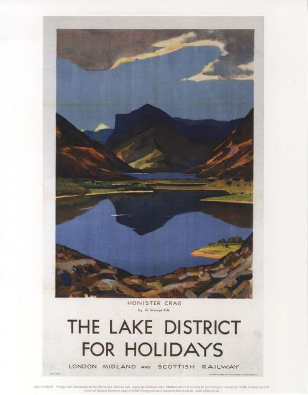 The Lake District - Railway Poster