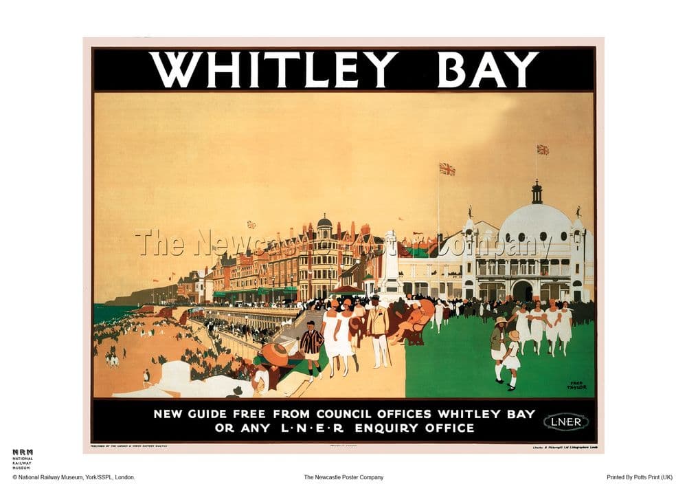 Whitley Bay - Dome - Railway & Travel Poster