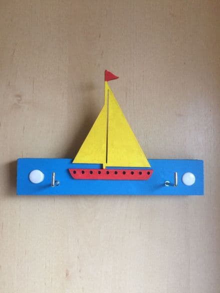 A Sailboat on a Key Rack