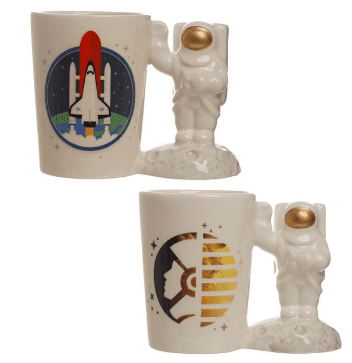 Astronaut Spaceman Shaped Handle Mug with Decal