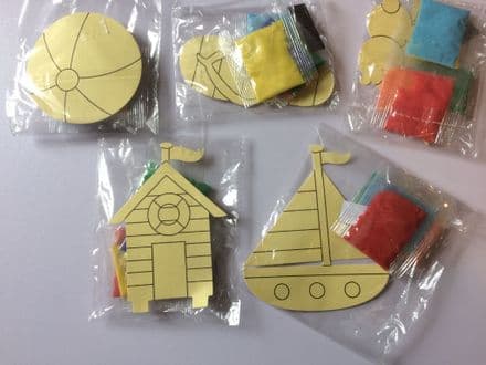 Beach Themed Sand Art Magnet Kits