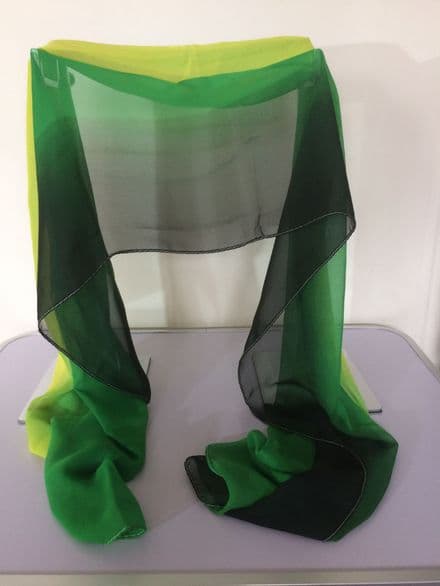 Black, Green and Yellow coloured Scarf